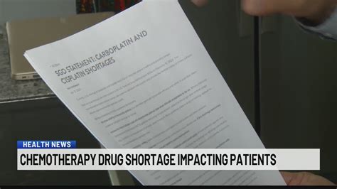 Shortage of chemo drugs could disrupt treatment, for some